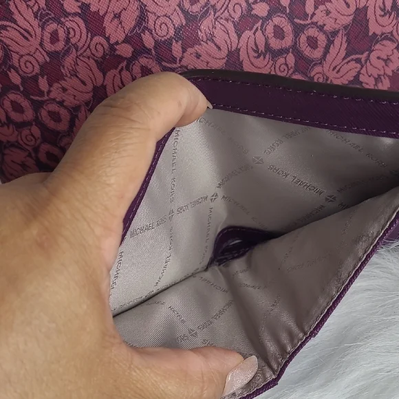 Michael Kors Pink and Purple Crossbody Bag with Silver Chain With Wallet - Picture 10 of 10